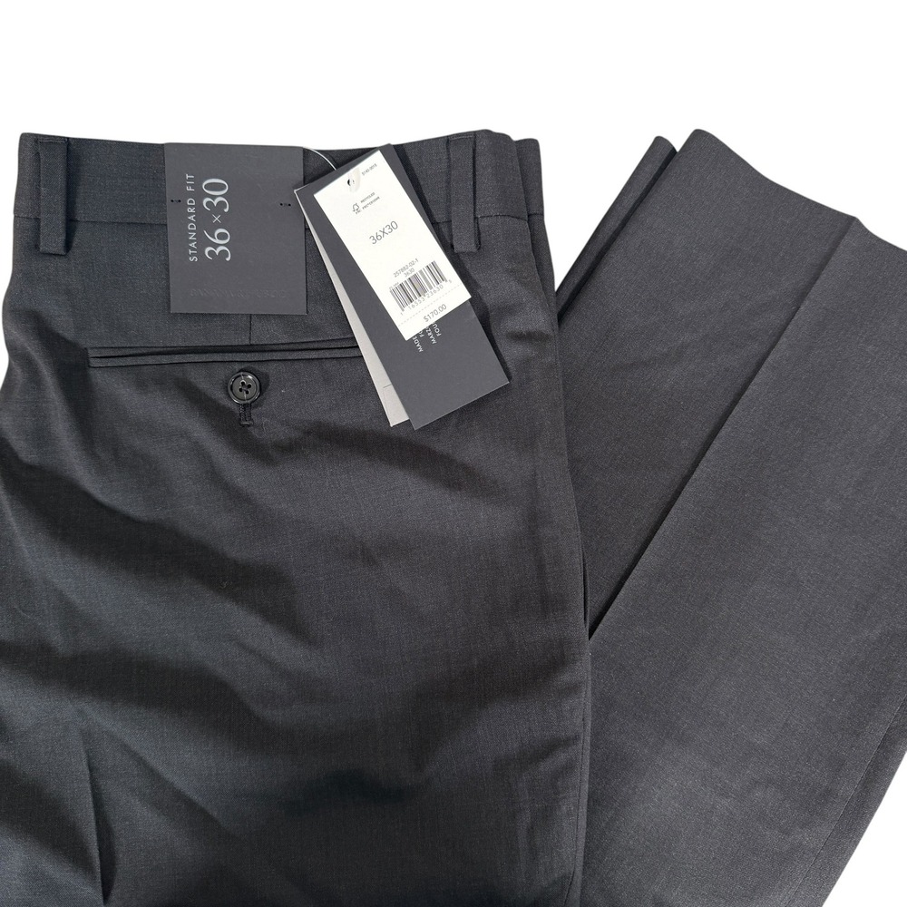 Banana Republic Marzotto Super 120s Wool Dress Pants Mens Actual 38x29 Gray $170